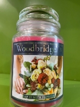 Say It With Flowers Woodbridge Scented Candle Jar
