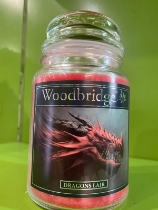 Dragons Lair Woodbridge Scented Candle Jar
