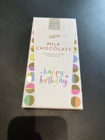 Joybox Happy Birthday Milk Chocolate Bar 100g